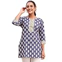 feranoid Women Cotton Printed Short Kurti 