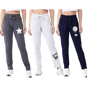Women Cotton Printed Trackpant Pack of 3