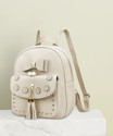 Women Craft Small 10 L Backpack Small 12 L Backpack Fahsion Leather Backpack Bags For Women & Girls (White)