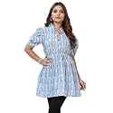 Women Crepe Stylish Solid Trendy Tunic Tops