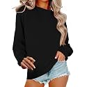 Women Crew Neck Sweatshirts Fall Casual Oversized Sweat Shirts Long Sleeve Cute Preppy Sweatshirt Comfort Pullover