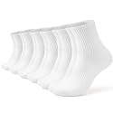 AugRing Women Crew Socks Casual Athletic Gym Running Cozy Cotton Calf Socks For Women 3-6 Pack Size 5-11