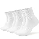 AugRing Women Crew Socks Casual Athletic Gym Running Cozy Cotton Calf Socks For Women 3-6 Pack Size 5-11