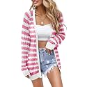 Women Crochet Lightweight Cardigan Cover Up Open Front Long Sleeve Summer Cardigans