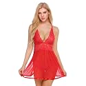 Women Cross Strap Solid Babydoll Above Knee