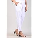 Women Elastic Waist Regular Fit Casual Cotton