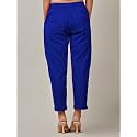 Women Elastic Waist Regular Fit Casual Cotton