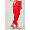 Women Elastic Waist Regular Fit Casual Cotton