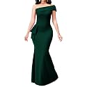 CuteCherry Women’s Formal One Shoulder Mermaid Bodycon Maxi Dress