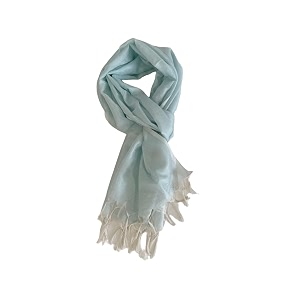 tasselled silver blue shawl for women  large amp lightweight silk stole for women  stylish hair amp neck scarf wrap amp head scarf for women silk stole for girls-all season