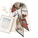 CorssKulture Lightweight Satin Ribbon Scarf for Women's 150 x 15 cm | Silky Soft Scarf Perfect for Gifting
