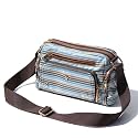 Women Fashion Tote Crossbody Handbags for Women Multi Pockets Shoulder Bag Nylon Travel Purse