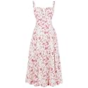Women Floral Corset Dress 2026 Boho Midi Sundress Summer Dress