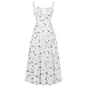 Women Floral Corset Dress 2026 Boho Midi Sundress Summer Dress