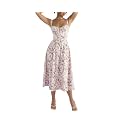 Women Floral Corset Dress 2026 Boho Midi Sundress Summer Dress