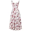 Women Floral Corset Dress 2026 Boho Midi Sundress Summer Dress