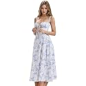 Women Floral Corset Dress 2026 Boho Midi Sundress Summer Dress