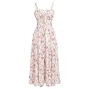 Women Floral Corset Dress 2026 Boho Midi Sundress Summer Dress