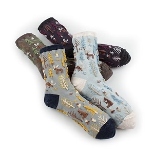 Women Floral Lovely Design Cotton Socks