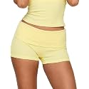 Women Fold Over Lounge Shorts Sexy Low Rise Yoga Shorts
