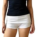 Women Fold Over Lounge Shorts Sexy Low Rise Yoga Shorts