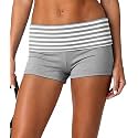 Women Fold Over Lounge Shorts Sexy Low Rise Yoga Shorts