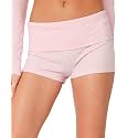 Women Fold Over Lounge Shorts Sexy Low Rise Yoga Shorts