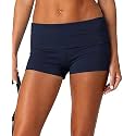 Women Fold Over Lounge Shorts Sexy Low Rise Yoga Shorts