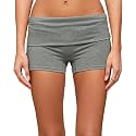 Women Fold Over Lounge Shorts Sexy Low Rise Yoga Shorts