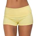 Women Fold Over Mini Shorts Y2K Lounge Pajama Bottoms Low Rise Booty Shorts