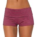 Women Fold Over Mini Shorts Y2K Lounge Pajama Bottoms Low Rise Booty Shorts