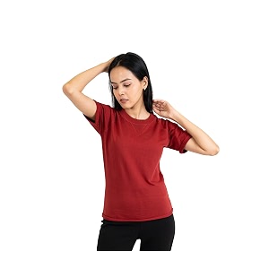 Women French Terry Raglan Crew Neck