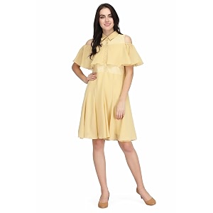 Women Georgette A-Line Knee-Length Casual Dress