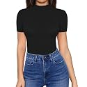 Women and Girls Black High Neck Top