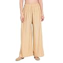 Women/Girls Regular Fit Flared Wide Leg Non-Transparent Solid Color Cotton Blend Soft Rayon Fabric Palazzo ; 14 Colours ; Size XS - 2XL