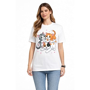 Women Graphic Printed T-Shirt Stylish Casual