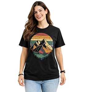 Women Graphic Printed T-Shirt Stylish Casual