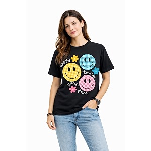 Women Graphic Printed T-Shirt Stylish Casual