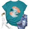 Women Happy Easter T Shirt Bunny Rabbit Graphic T-Shirt Funny Letter Printed Shirts Short Sleeve Tops
