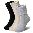 Women Heated Socks Ski Winter Thermal Hiking Snowboarding Thick Boot Insulated Socks 3 Pairs
