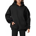 Women Hoodies Sweatshirts Sweaters Fleece Hooded Oversized Long Sleeve Crewneck Shirts Fall Winter Outfits Pocket