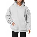 Women Hoodies Sweatshirts Sweaters Fleece Hooded Oversized Long Sleeve Crewneck Shirts Fall Winter Outfits Pocket