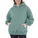 Women Hoodies Sweatshirts Sweaters Fleece Hooded Oversized Long Sleeve Crewneck Shirts Fall Winter Outfits Pocket
