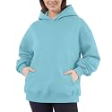 Women Hoodies Sweatshirts Sweaters Fleece Hooded Oversized Long Sleeve Crewneck Shirts Fall Winter Outfits Pocket