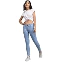 Women Jeans Slim Fit Mid-Rise Clean Look