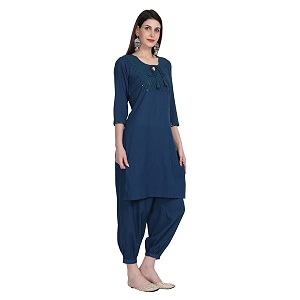 Women Kurti Set With Salwar Cotton