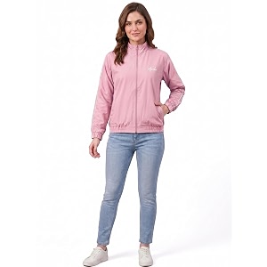 women lightweight jacket  solid casual windcheater with 2 pockets