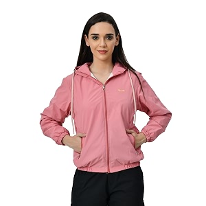 women lightweight wind cheater jacket  stylish casual full zip outerwear for running amp travel  windbreaker