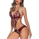 ANSARI Hosiery Women Lingerie Lace Teddy One Piece Babydoll Mini Bodysuit/Babydoll Lingerie/Honeymoon Dress for Woman