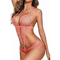 ANSARI Hosiery Women Lingerie Lace Teddy One Piece Babydoll Mini Bodysuit/Babydoll Lingerie/Honeymoon Dress for Woman
